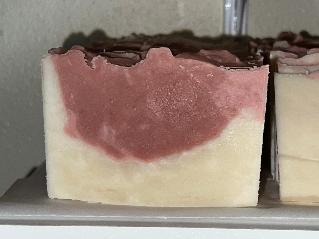 New!!!! Rose Geranium Swirl Soap
