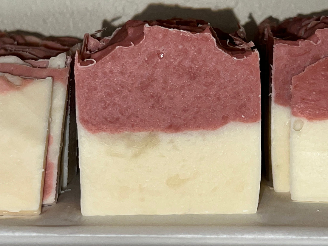Rose Geranium Layered Soap